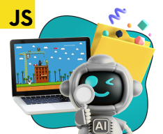 Язык программирования JavaScript + AI. Проектное обучение + геймификация + AI-помощники - КИБЕРшкола программирования для детей, компьютерные курсы для школьников, начинающих и подростков - KIBERone г. Выхино-Жулебино