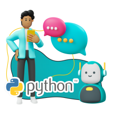 Умный чат-бот на Python - КИБЕРшкола программирования для детей, компьютерные курсы для школьников, начинающих и подростков - KIBERone г. Выхино-Жулебино
