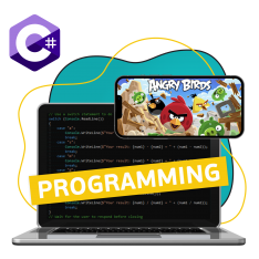 Программирование на C#. Удивительный мир 2D-игр - КИБЕРшкола программирования для детей, компьютерные курсы для школьников, начинающих и подростков - KIBERone г. Выхино-Жулебино