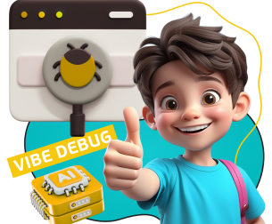 Тестирование & Vibe Debug. Охотники за багами - КИБЕРшкола программирования для детей, компьютерные курсы для школьников, начинающих и подростков - KIBERone г. Выхино-Жулебино